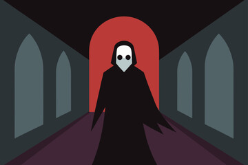 silhouette of a woman in a white dress