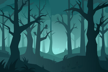 spooky halloween night