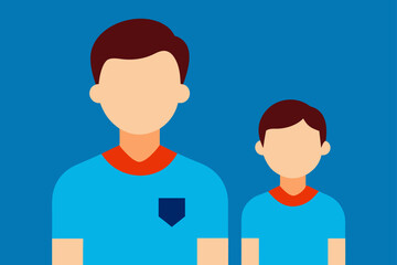 Fototapeta premium vector illustration of a man and woman