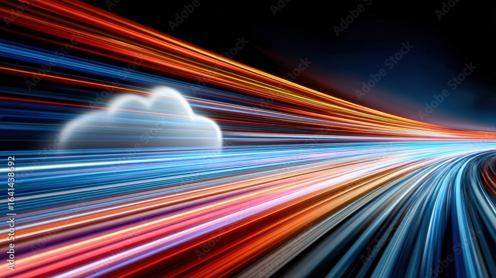 Poster cloud computing data stream: abstract high-speed network technology for digital transformation and c