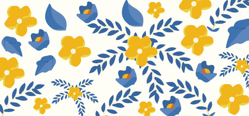 Elegant floral pattern background design