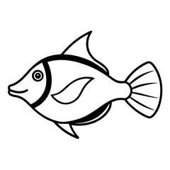 Obraz premium vector illustration of fish