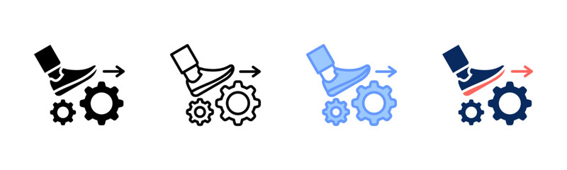 Push Forward icon sheet multiple style collection