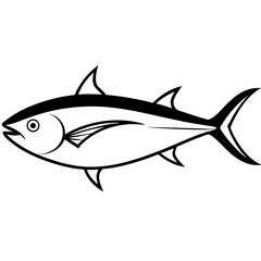 Obraz premium vector illustration of a fish