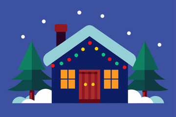 house in the night