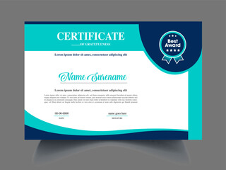 Obraz premium education certificate design for personal performance 