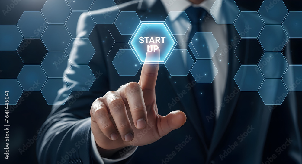 Poster launch your exciting business venture now with a simple touch of a button for rapid startup success