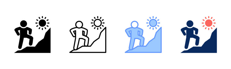 Confidence Climb icon sheet multiple style collection