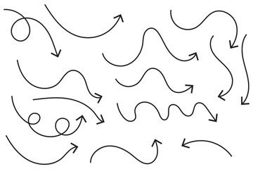 Hand Drawn Doodle Arrows for UX Flow and Presentation