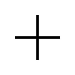 Plus icon isolated on transparent background