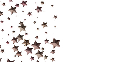 Beautiful abstract background image featuring brown stars scattered on a white backdrop. Perfect for festive designs.
