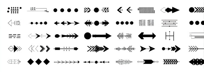 Fototapeta premium Collection of graphic design elements