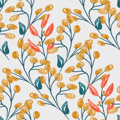 watercolor floral seamless pattern. perfect for your craft supplies, printed it on paper, or fabric, sticker, notebook, or background