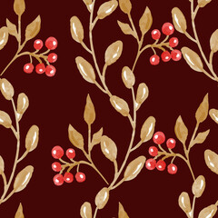 watercolor floral seamless pattern. perfect for your craft supplies, printed it on paper, or fabric, sticker, notebook, or background