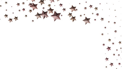 Beautiful rose gold stars on white. Perfect for celebrations, holidays, and more!