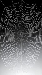 Dew-kissed spiderweb