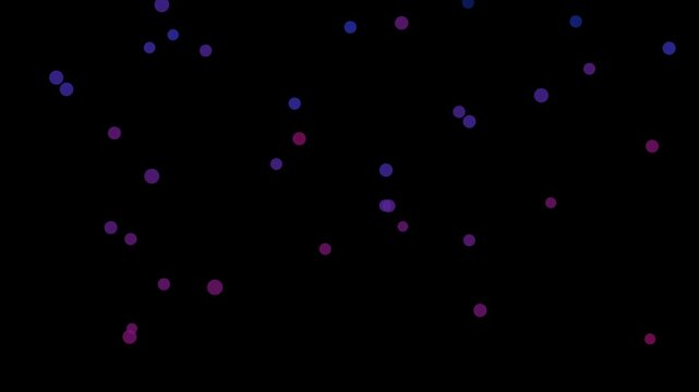 Gradient Dots Falling from Top &ndash; Minimal Abstract Motion Background Loop