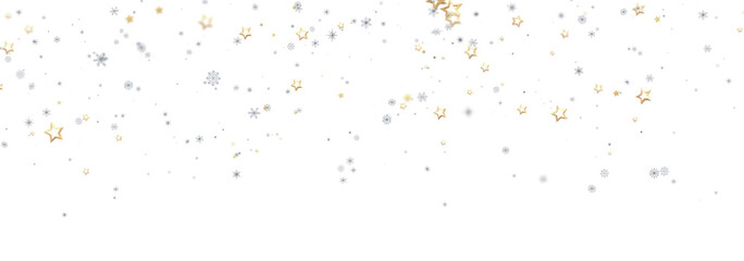 Beautiful winter background with falling stars and snowflakes. Perfect for holiday designs.