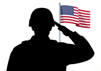 Naklejka premium Happy Veterans Day concept background. Illustration of Happy Veterans Day vector concept background for web design. USA flag, US flag, white background. High quality photo