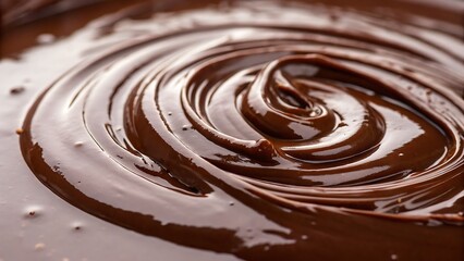 Swirling molten dark chocolate, rich and tempting dessert, perfect for foodrelated designs and tempting advertisements. Decadent sweetness captured.