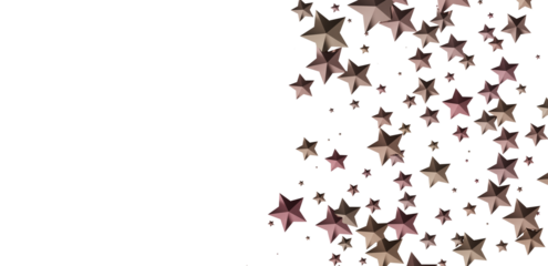 Elegant design with scattered brown stars on white. Perfect for festive backgrounds.
