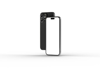 High-quality photo of a smartphone mockup, perfect for app presentations or website designs.