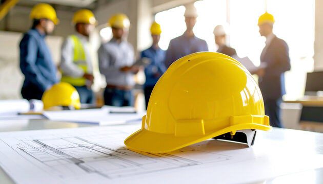 Bauhelm, Besprechung, Baustelle 