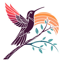 vector illustration of a bird