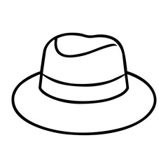 vector illustration of a hat