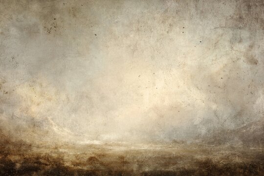 Aged, textured backdrop with muted tones and a soft horizon