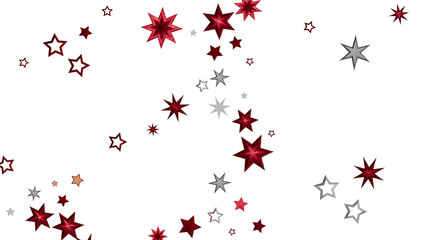 Festive background with red and silver stars. Perfect for holidays, celebrations, and more.
