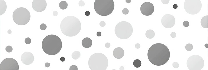 Abstract pattern of various shades of gray circles on a white background