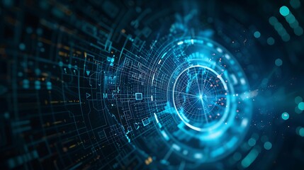 blue technology background