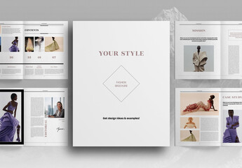 Fashion Studio Photo Book Brochure Layout