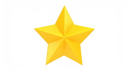 Golden Star: A Radiant, Textured 3D Design