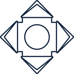 Gothic Ornament Outline