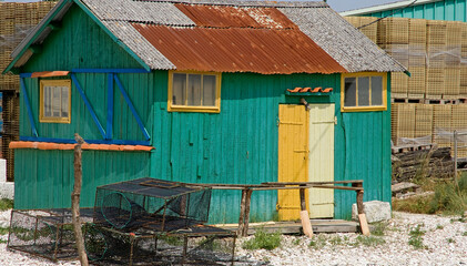maison de p&ecirc;cheurs, Le Chateau d'Ol&eacute;ron, Ile d'Ol&eacute;ron, 17, Charente Martime, France