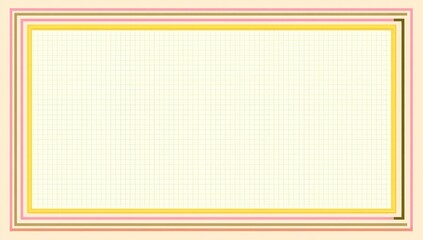 Simple, pastel-toned rectangular frame with multiple lines