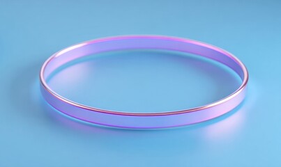 3D rendered iridescent ring