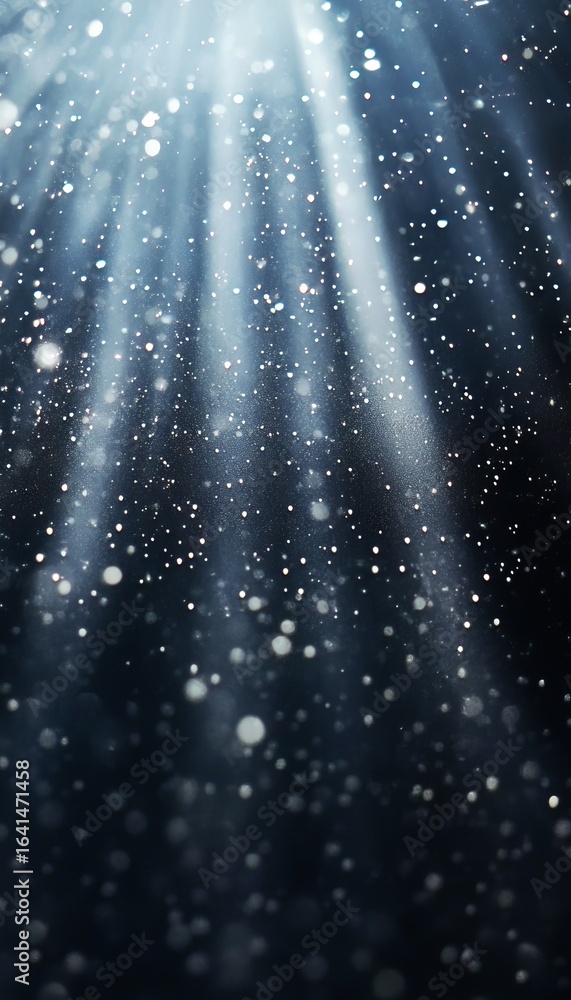 Poster ethereal atmosphere of soft light rays and fluffy lights creating a dreamy bokeh effect display