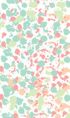 Large collection of colorful ink splats