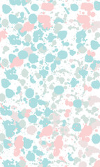 Large collection of colorful ink splats