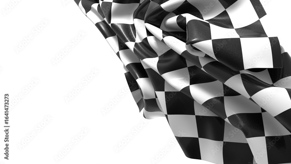 Poster background of checkered flag pattern