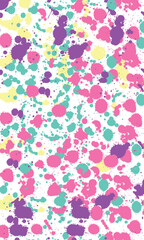 Colorful paint splatter vector background