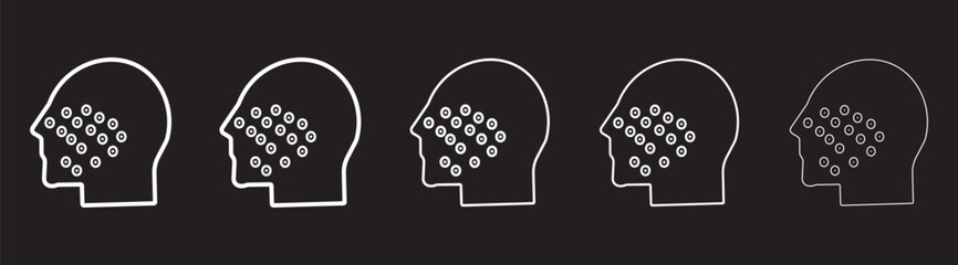 Acne icon Symbol collection