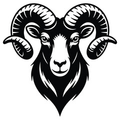 vector illustration of a goat