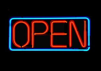 neon open sign