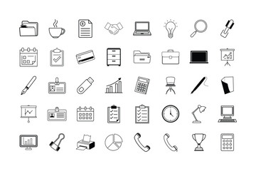 set of icons for web
