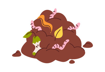 Compost pile nutritious organic material