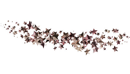 Elegant rose gold stars, perfect for holiday or celebration designs. Download now!